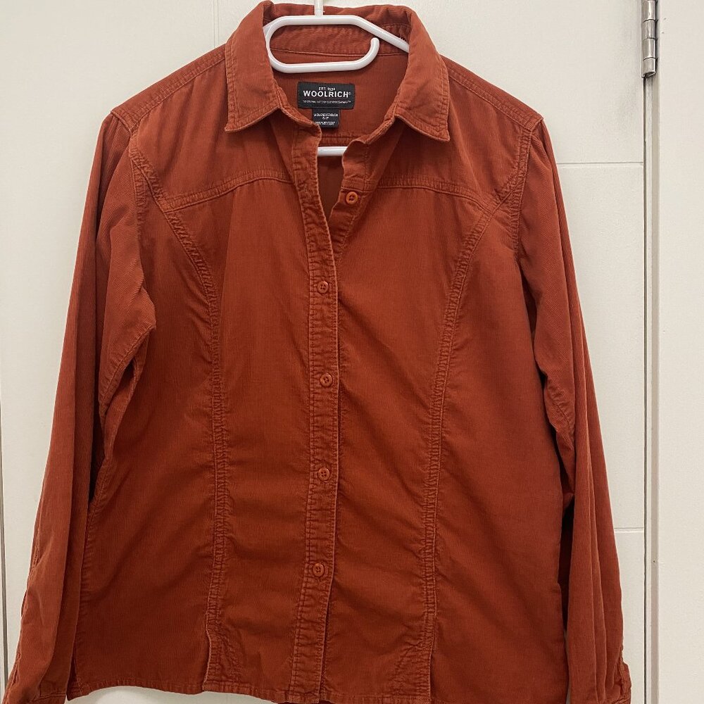 Woolrich Corduroy Shirt in Natural Orange - Western Style